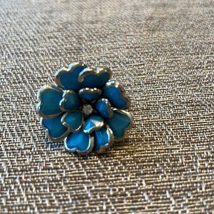 Teal stretchy cocktail party ring!